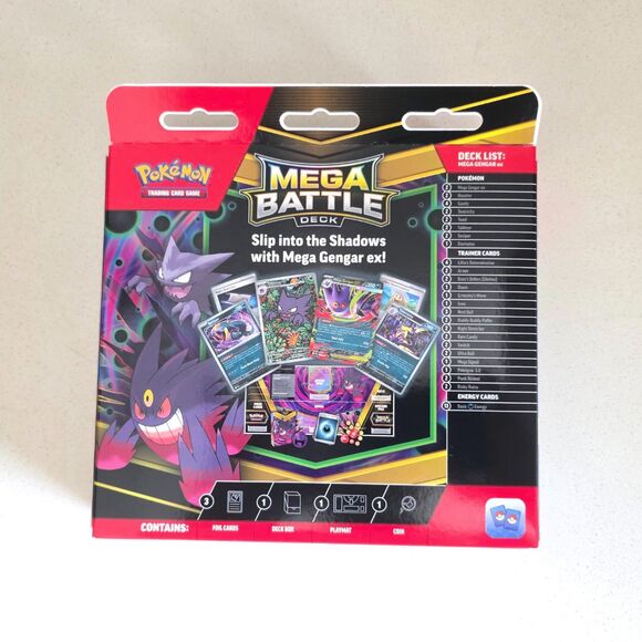 Pokémon Mega Gengar Mega Battle Deck Pokemon - NEW SEALED - Picture 3 of 5